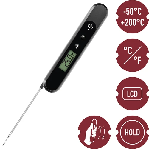 Elektronisk køkkentermometer, håndopladet - 7