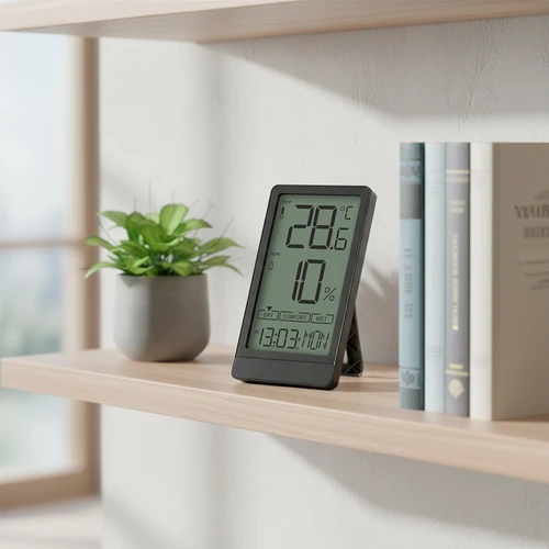 Elektronisk rumtermometer fra Soens, sort - 8