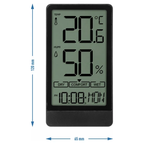 Elektronisk rumtermometer fra Soens, sort - 6