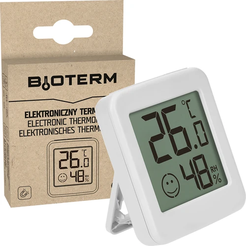 Elektronisk termometer med komfortindikator, hvid - 7