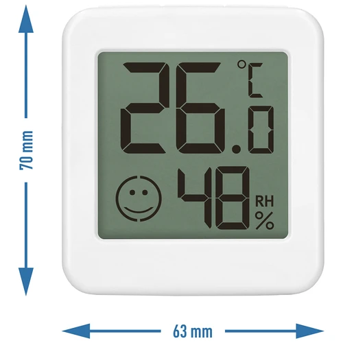 Elektronisk termometer med komfortindikator, hvid - 10