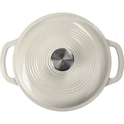 Emaljeret støbejernsgryde – ecru, 4 L - 3