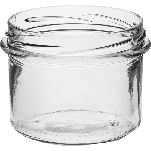 Enkel krukke 235 ml (fi82) med bordeaux låg 6 stk. - 4