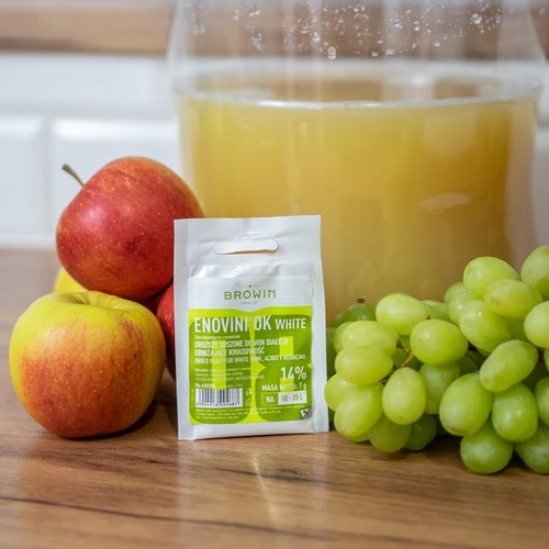 Enovini® OK WHITE - vinfremstillingsgær der sænker syreindhold 7 g - 8