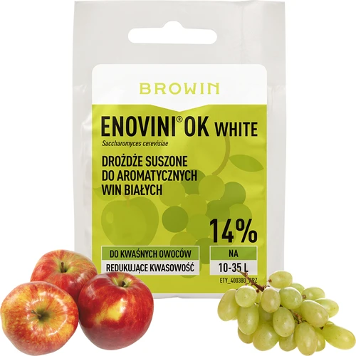 Enovini® OK WHITE - vinfremstillingsgær der sænker syreindhold 7 g - 4