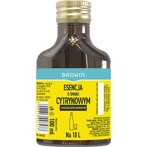 Essens med citronsmag med naturlig aroma til 10 L - 100 ml