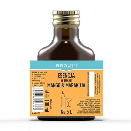 Essens med mango & passionfrugt smag til 5 L, 100 ml - 4