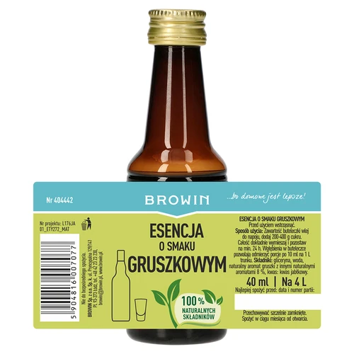 Essens med pæresmag – pærelikør, smagsessens 40 ml - 5
