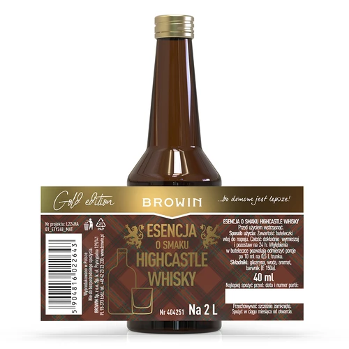 Essens med smag af Highcastle Whisky til 2 L - 40 ml - 4