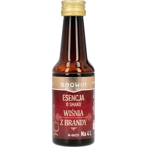 Essens med smag af Kirsebær med brandy, 40 ml - til 4 L