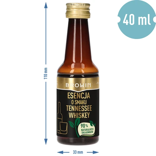 Essens med smag af Tennessee whiskey til 4 L - 40 ml - 8