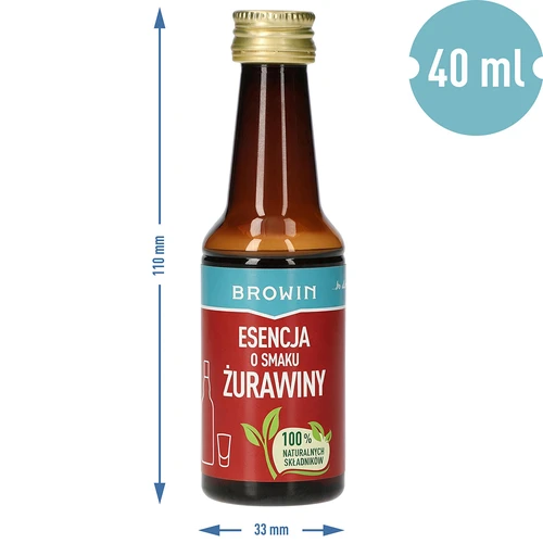 Essens med smag af tranebær til 4 L – 40 ml - 8