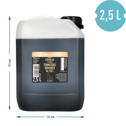 Essens med smag af Tennessee Whiskey 2,5 L, til 250 L færdig spiritus - 3