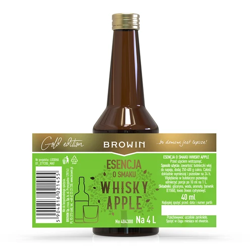 Whisky Apple-essens – 40 ml, til 4 L - 4
