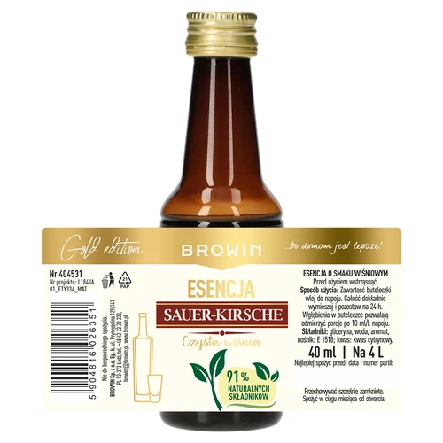 Essens Sauer-Kirsche – Klar Kirsebær, 40 ml, til 4 L - 5
