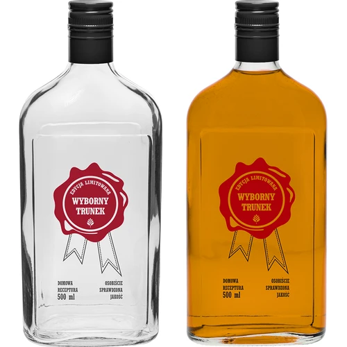 Flaske 500 ml med skruelåg, tryk „Wyborny Trunek”, 1 stk. - 4