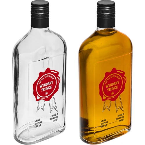 Flaske 500 ml med skruelåg, tryk „Wyborny Trunek”, 1 stk. - 5