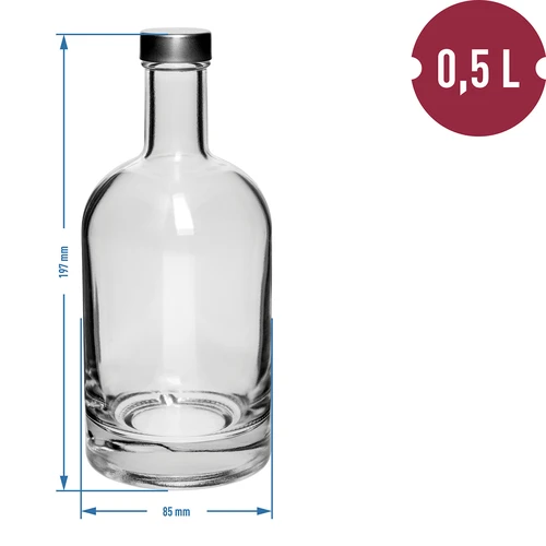 Miss Barku flaske 500 ml med skruelåg, 1 stk. - 2