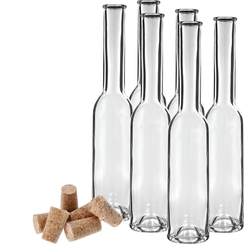 Flaske til likør 200 ml 6 stk. + 6 propper 23/18 - 3