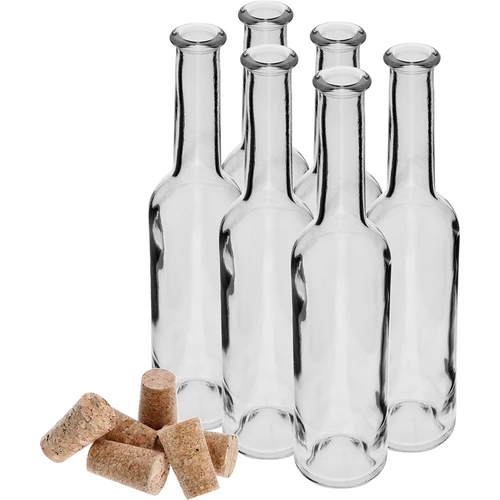Flaske til likør 350 ml 6 stk. + 6 propper - 3