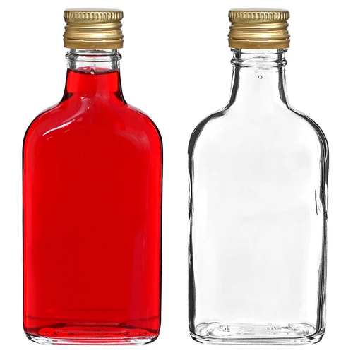 Flaske til likører lommelærke med skruelåg 200 ml 10 stk - 5