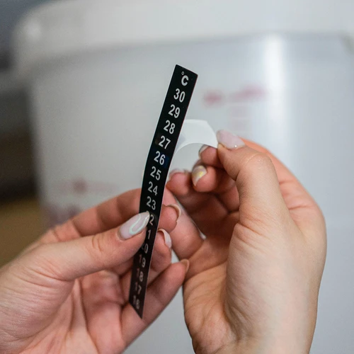 Flydende krystaltermometer (+16°C til +30°C) 13cm - 4