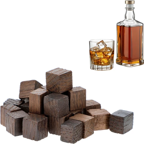 Franske egetræsterninger, kraftigt toastede, aromatiserede – Whisky, 20 g - 3