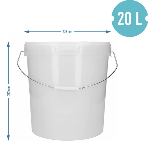 Gæringsbeholder 20 L med låg - 4