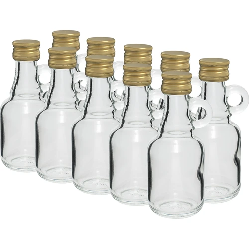 Galonflaske 40ml med låg - 10 stk.