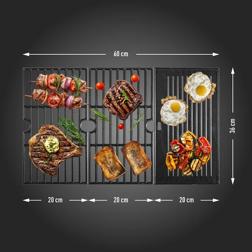 Gasgrill dragON BBQ101, 11,7 kW, sort-sølv - 9