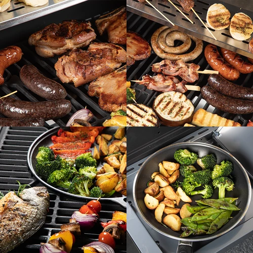 Gasgrill dragON BBQ201, 18,8 kW, sølv - 11
