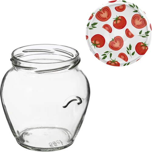 Glas TO Amfora 580 ml med farvet låg fi82/6-6stk. - 11