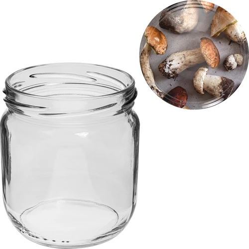 Glas TO Gurken 425 ml med farvet låg fi 82/6 - 6 stk. - 8