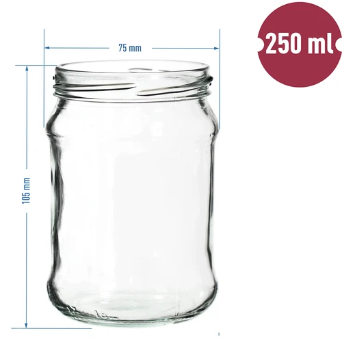 Glas TO Kvart 250 ml med låg fi 66 - 6 stk - 6
