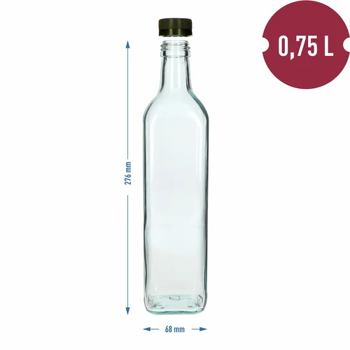 Marasca-flaske 750 ml med skruelåg, 1 stk. - 4