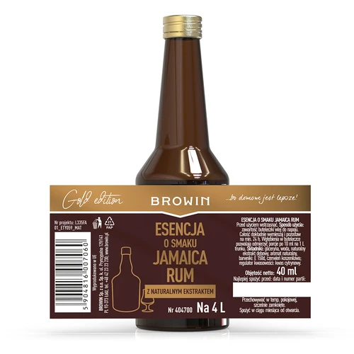 Gold Essens med Jamaica Rom smag til 4 L, 40 ml - 5