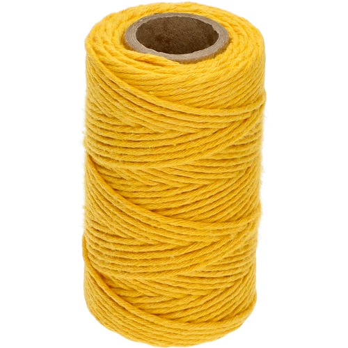 Gul bomuldssnor 2 mm/55 m/100 g