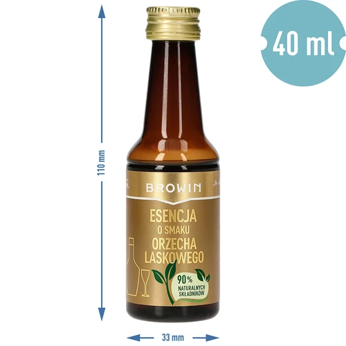 Hasselnød-essens til 4 L - 40 ml - 8