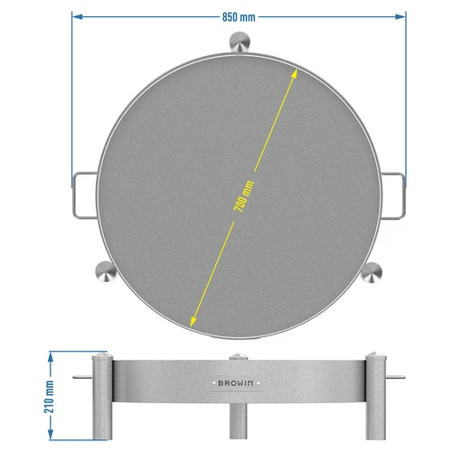 Havebålplads ø 70 cm svejset - 10