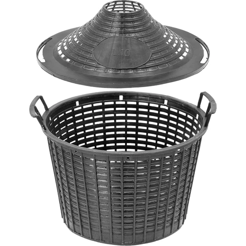 Havekurv af plast med låg til 10 L vinballon - 2