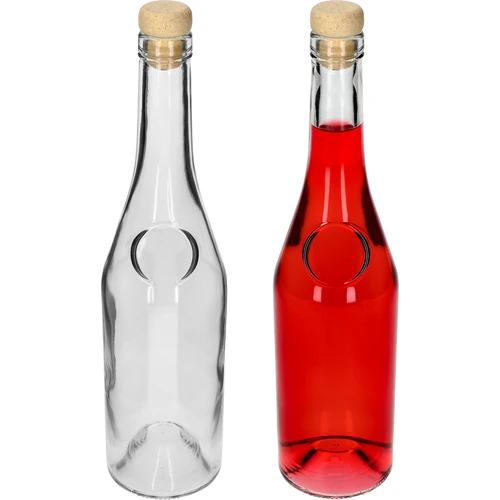Herbowa-flaske 500 ml med svampeformet naturkorkprop, 1 stk. - 3