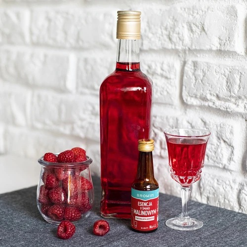 Hindbæressens med naturlig aroma til 4 L – 40 ml - 8