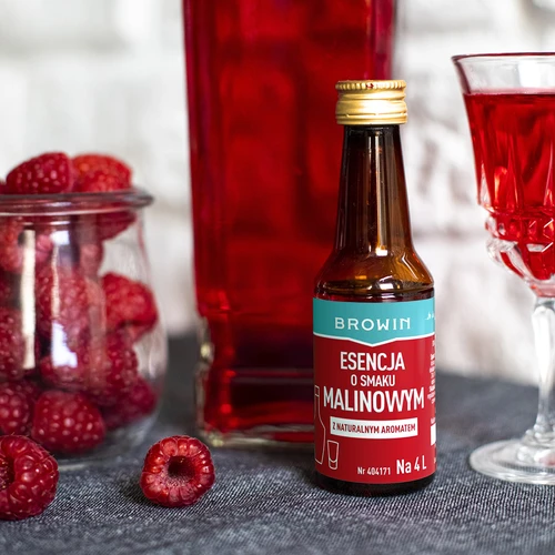 Hindbæressens med naturlig aroma til 4 L – 40 ml - 9