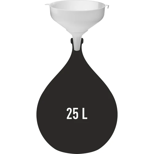 Hvid plasttragt fi 25cm - 2