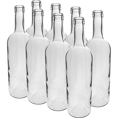 Hvid vinflaske 0,75 L - pakke med 8 stk.
