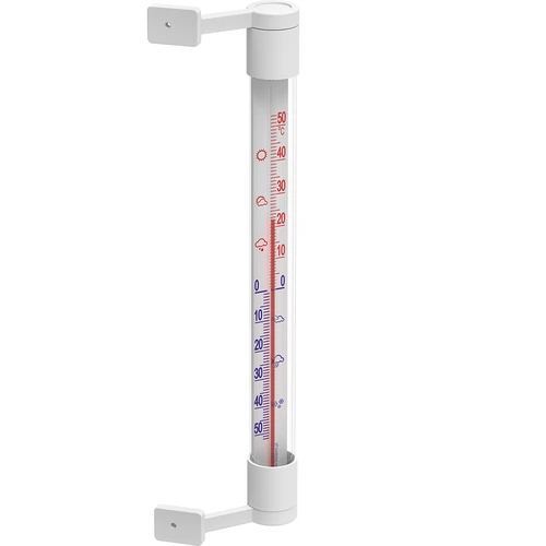 Hvidt udendørs termometer (-50°C til +50°C) 22cm - 2