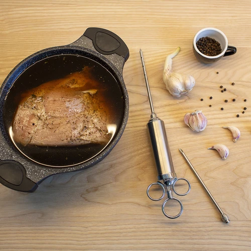 Injektor af rustfrit stål 60 ml + 2 nåle - 13