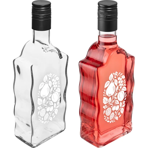 Klasztorna-flaske 500 ml med skruelåg og tryk »Frugter« mønster 1 - 4