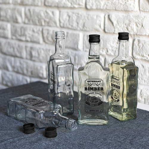Klasztorna-flaske 500 ml med skruelåg, tryk „Bimber”, 1 stk. - 6