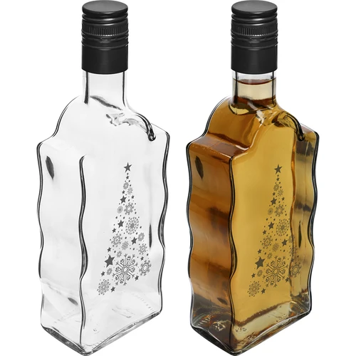 Klasztorna-flaske 500 ml med skruelåg, tryk 'Juletræ', 1 stk. - 3